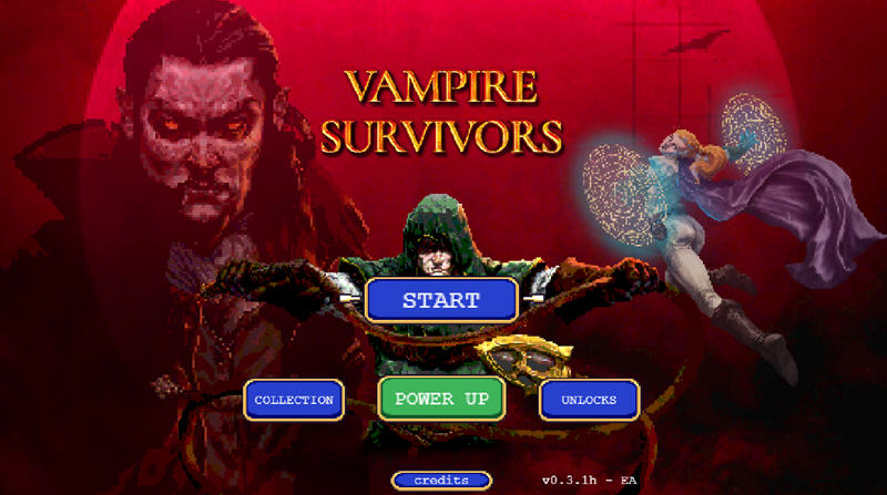 吸血鬼幸存者 Ver0.3.1h 官方中文版 容易上头的小游戏 100M
